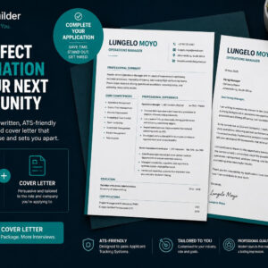 resume, cv cover letter combo