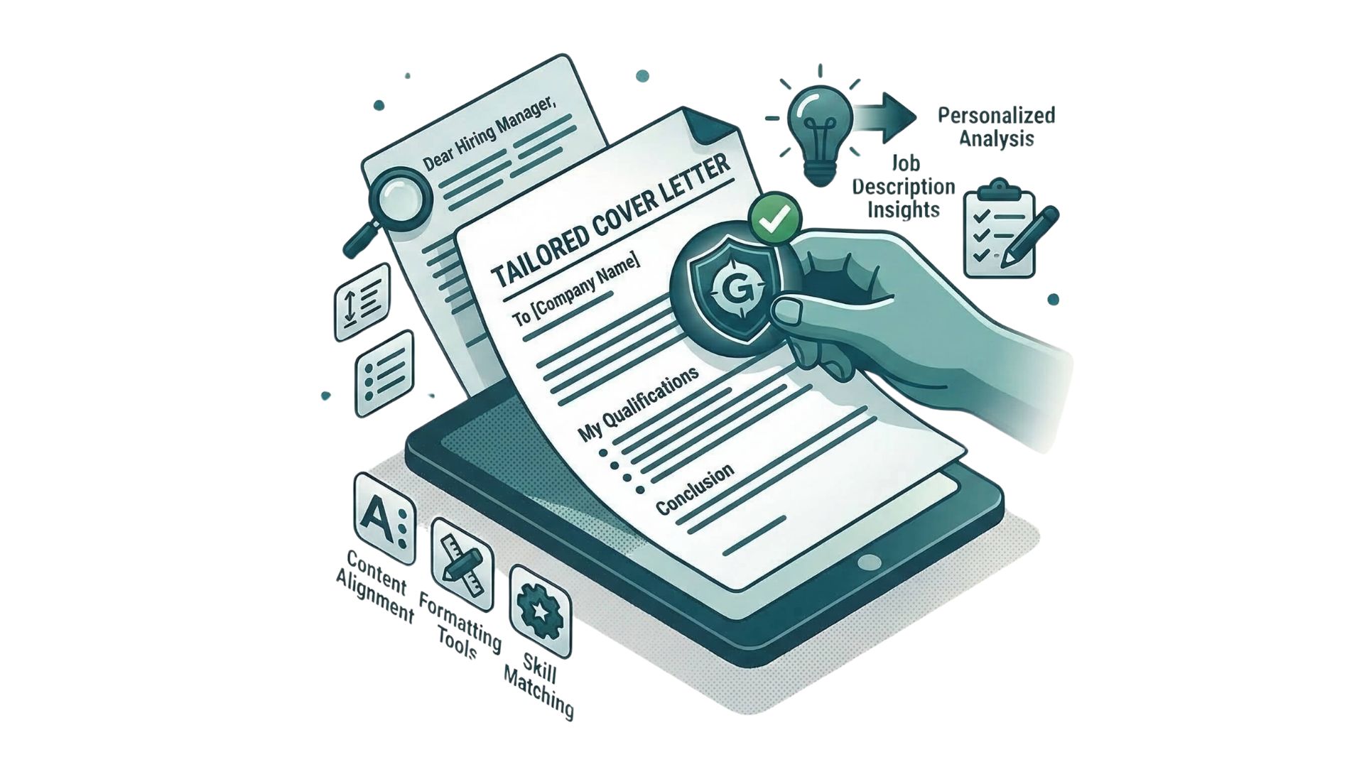 AI-generated cover letter using SmartCV builder