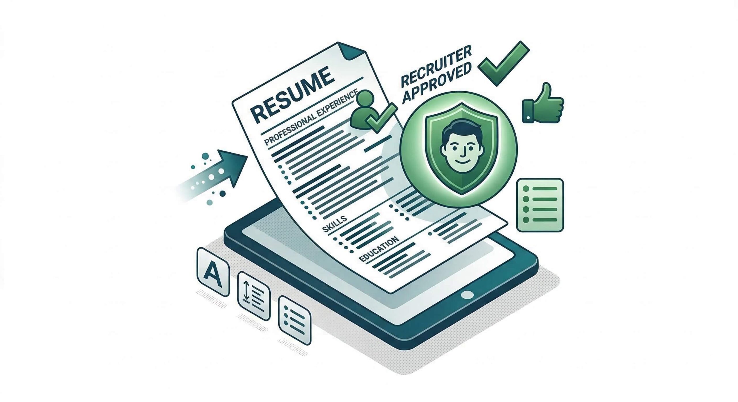 Recruiter reviewing ATS-optimised CV applications